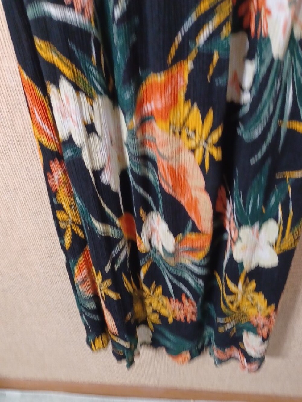Patrons of Peace Black Floral Maxi Dress with Orange and Cream Details - Picture 11 of 12
